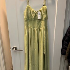 NWT Abercrombie  Green Maxi Dress